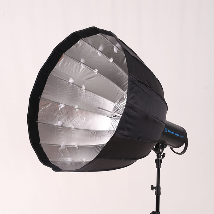 Deep Parabolic Softbox with Bowens Mount Portable Quick-Setup Folding Umbrella Hexadecagon Collapsible Softbox Diffuser with Grid and Carrying Bag