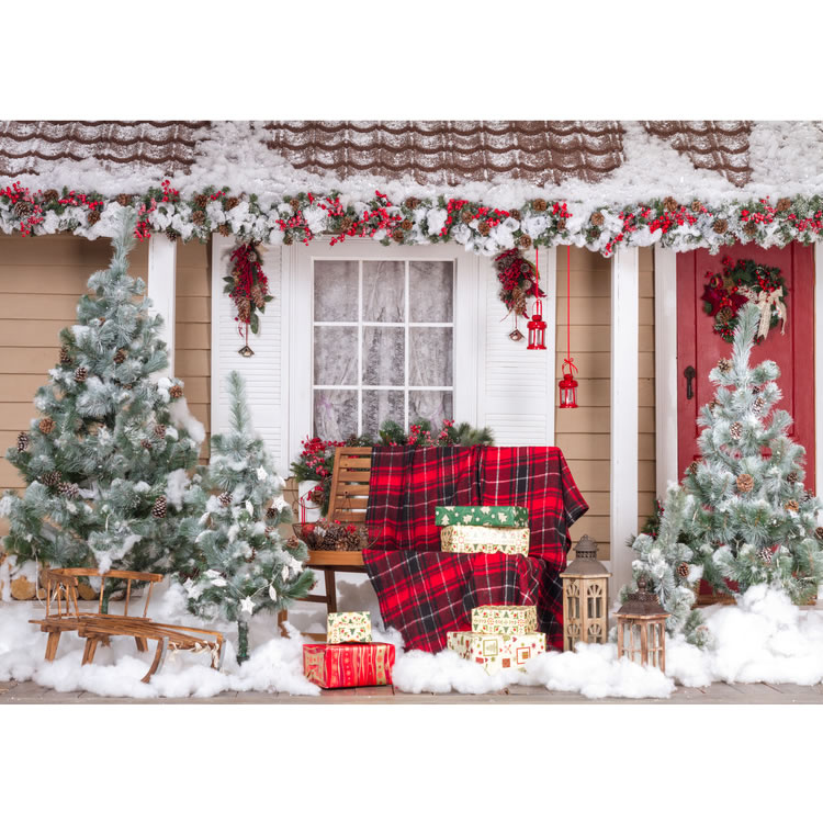 Photo Studio Backdrop Christmas Trees Xmas Backgrounds for Photography